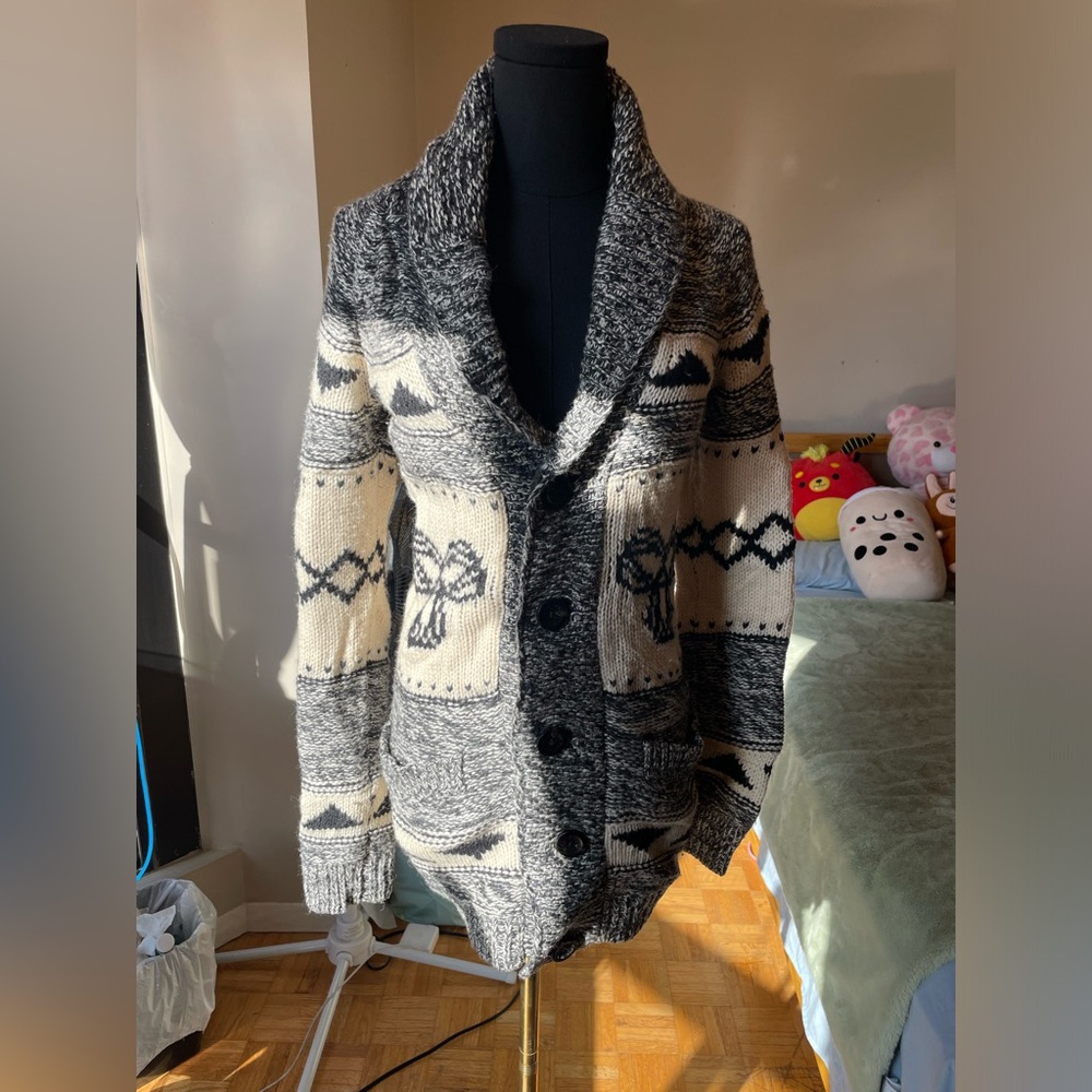 TNA button up sweater